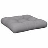 vidaXL Pallet Cushions 2 pcs Grey Fabric