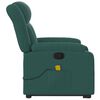 vidaXL Stand up Massage Recliner Chair Dark Green Fabric