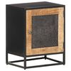 vidaXL Bedside Cabinet 40x30x50 cm Rough Mango Wood