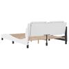 vidaXL Bed Frame with LED without Mattress "Zadar" White 152x203 cm
