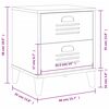 vidaXL Bedside Cabinet VIKEN White Engineered Wood
