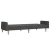 vidaXL 2-Seater Sofa Bed Dark Grey Fabric