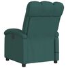 vidaXL Massage Recliner Chair Dark Green Fabric