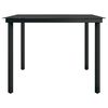 vidaXL 9 Piece Garden Dining Set Grey and Black
