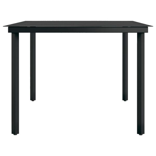 vidaXL 9 Piece Garden Dining Set Grey and Black