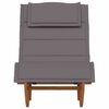 vidaXL Sun Lounger 2 pcs Brown 60 x 154 x 74cm Solid Acacia wood