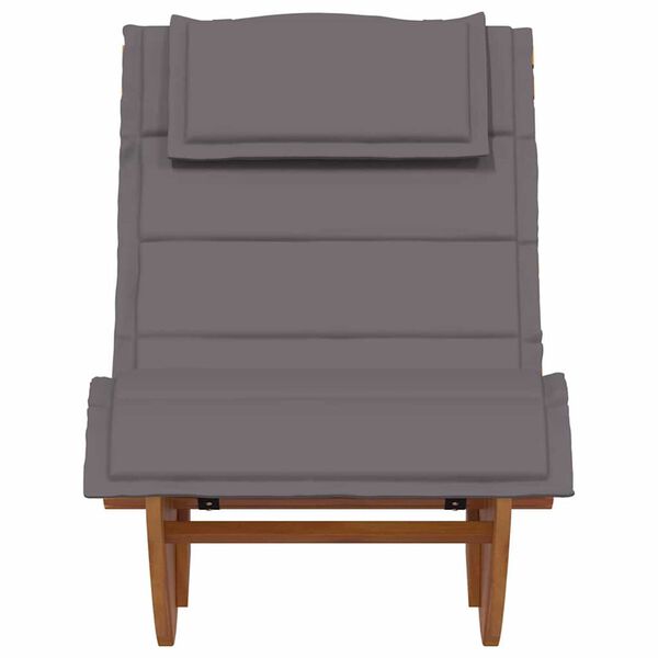 vidaXL Sun Lounger 2 pcs Brown 60 x 154 x 74cm Solid Acacia wood