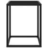 vidaXL Coffee Table Black with Black Glass 40x40x50 cm