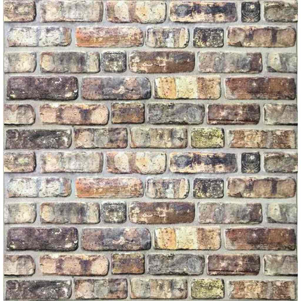 vidaXL 3D Wall Panels with Multicolour Brick Design 10 pcs EPS