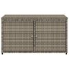 vidaXL Garden Storage Cabinet Grey 110x55x60.5 cm Poly Rattan
