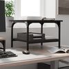 vidaXL Printer Stand 2-Tier Black 50x40x38 cm Engineered Wood