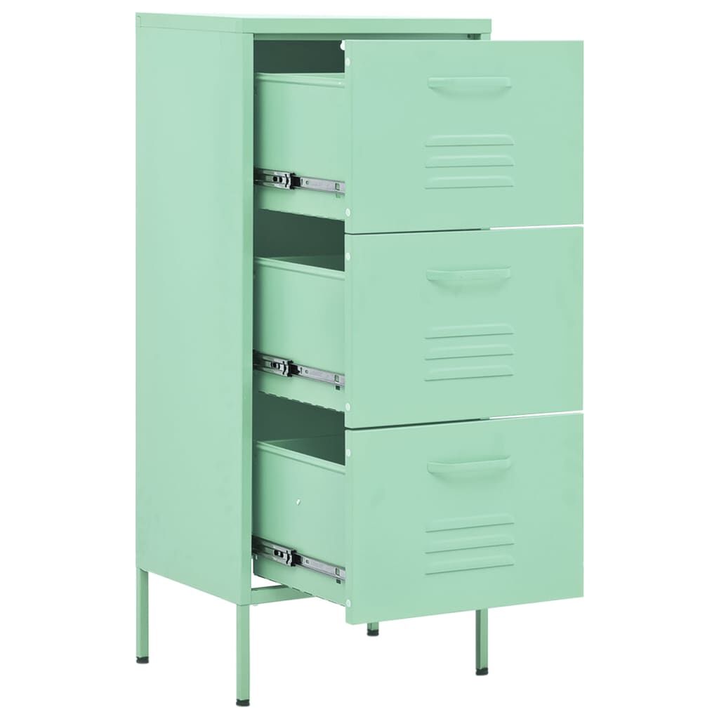 vidaXL Storage Cabinet Mint 42.5x35x101.5 cm Steel