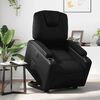 vidaXL Electric Stand up Recliner Chair Black Faux Leather