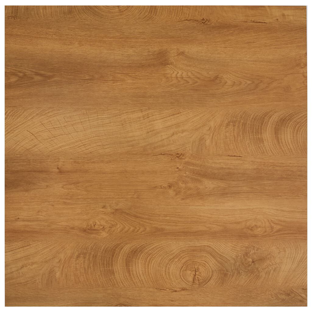 vidaXL Dining Table Oak and Black 80.5x80.5x73 cm MDF