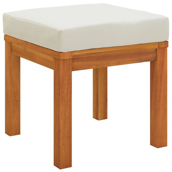 vidaXL 3 Piece Garden Dining Set with Cushions Solid Wood Acacia