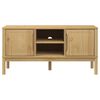 vidaXL TV Cabinet FLORO Wax Brown 114x43x55 cm Solid Pine Wood