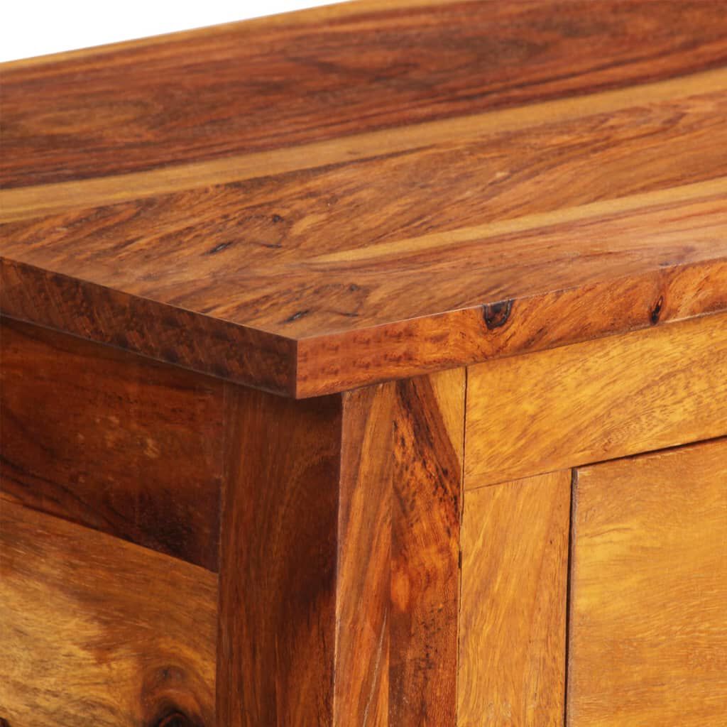vidaXL Sideboard with 3 Drawers 110x30x80 cm Solid Acacia Wood