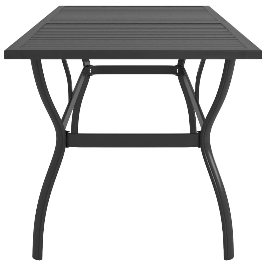 vidaXL Garden Table Anthracite 190x80x72 cm Steel