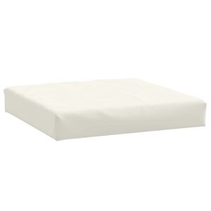 vidaXL Pallet Cushion Melange Cream 60x60x9.5 cm Fabric