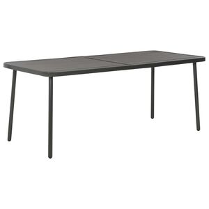 vidaXL Garden Table Dark Grey 180x83x72 cm Steel