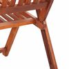 vidaXL Folding Garden Chairs 2 pcs Solid Acacia Wood Brown