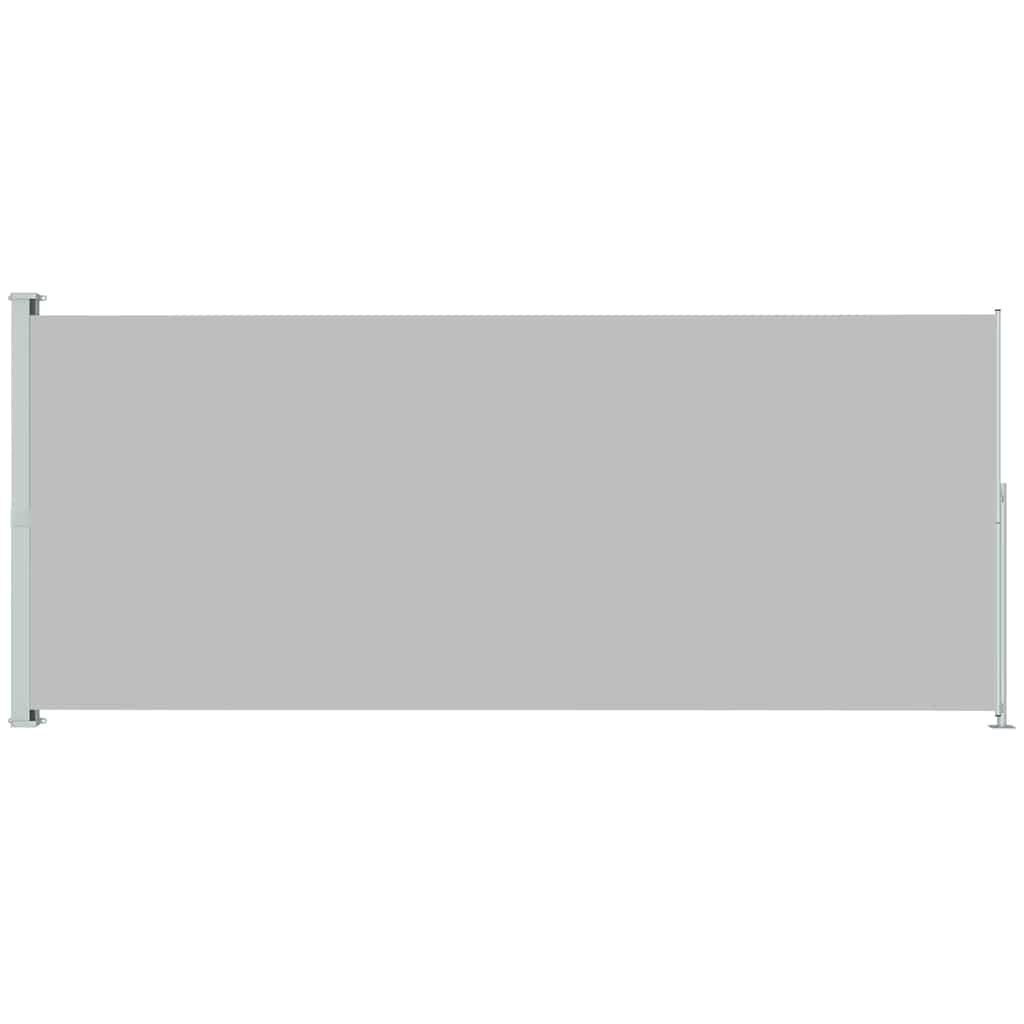 vidaXL Patio Retractable Side Awning 220x500 cm Grey