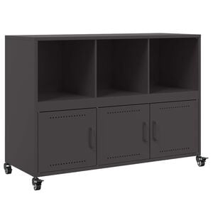 vidaXL Sideboard Black 100.5x39x72 cm Steel