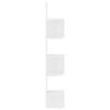 vidaXL Wall Corner Shelf High Gloss White 19x19x123 cm Engineered Wood