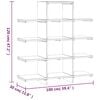 vidaXL Book Cabinet 100x30x120 cm Solid Wood Teak
