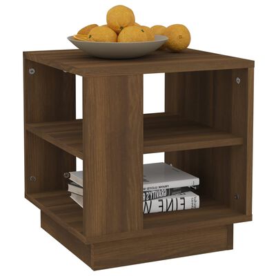 vidaXL Coffee Table Brown Oak 40x40x43 cm Engineered Wood