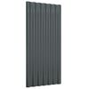 vidaXL Roof Panels 12 pcs Galvanised Steel Anthracite 80x36 cm