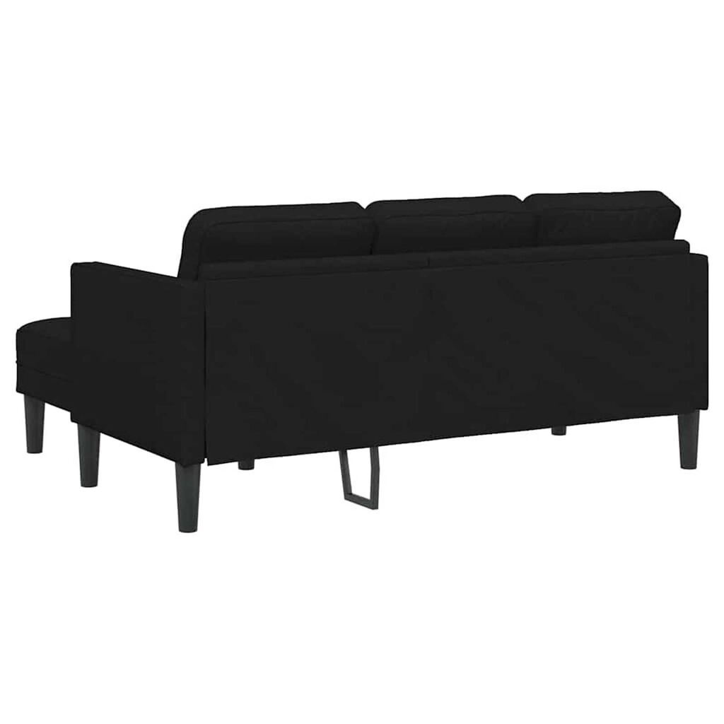 vidaXL Sofa Set Black 173 x 131 x 67 cm Fabric