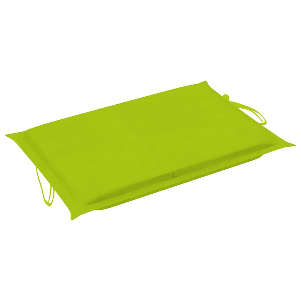 vidaXL Garden Sun Lounger with Cushion Solid Acacia Wood