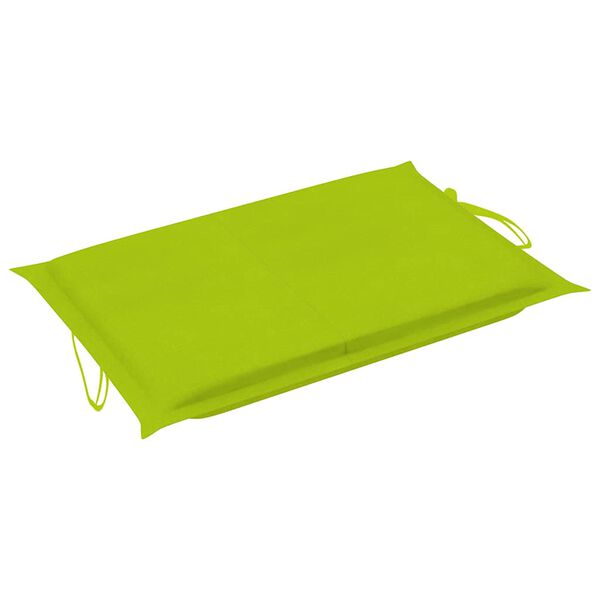 vidaXL Garden Sun Lounger with Cushion Solid Acacia Wood