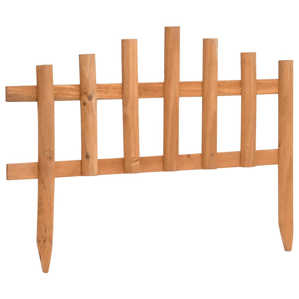 vidaXL Lawn Edgings 10 pcs Firwood 4.4 m