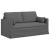 vidaXL Sofa 2 pcs Dark Grey 158 x 78 x 80 cm Fabric
