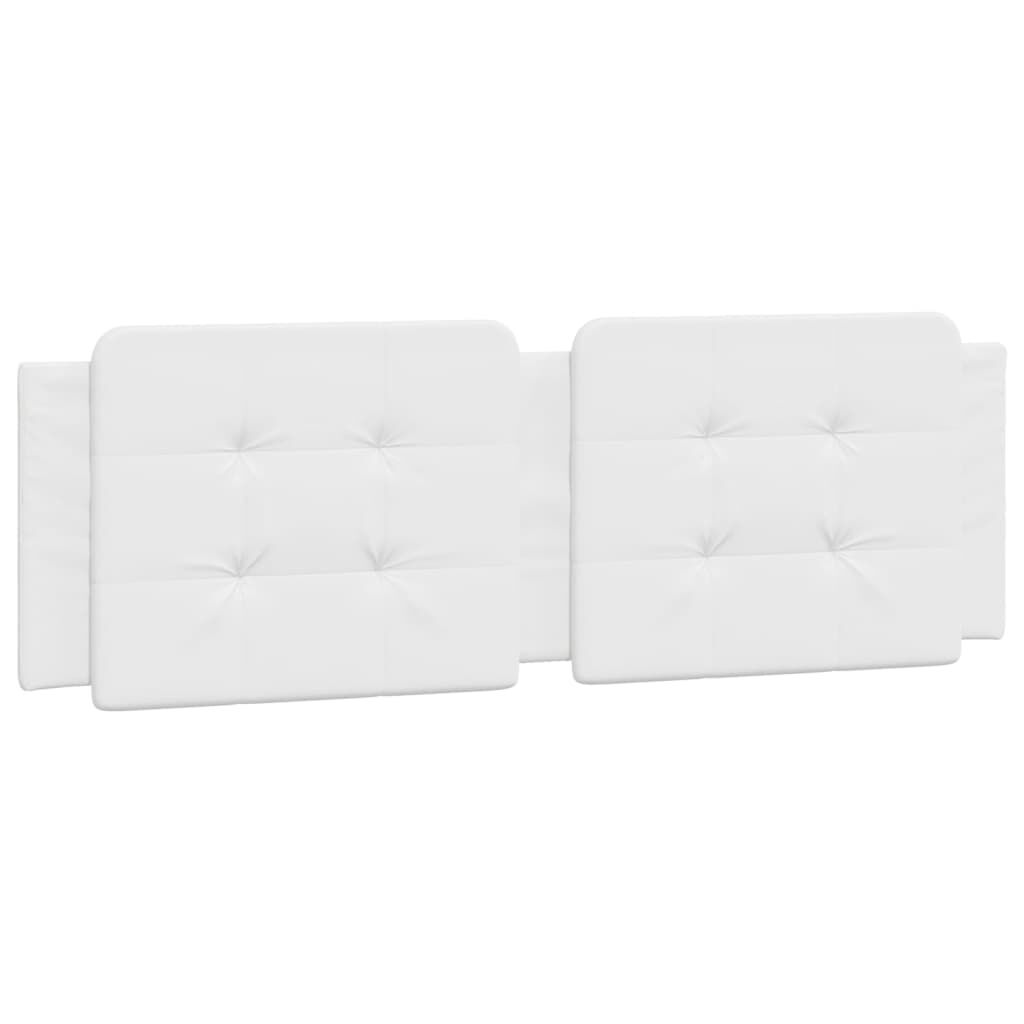 vidaXL Headboard Cushion "Zadar" White 152 cm Queen Faux Leather