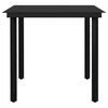vidaXL 5 Piece Garden Dining Set Black
