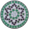 Mosaic Side Table Plant Table Green White