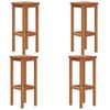 vidaXL Bar Stools 4 pcs Solid Wood Acacia