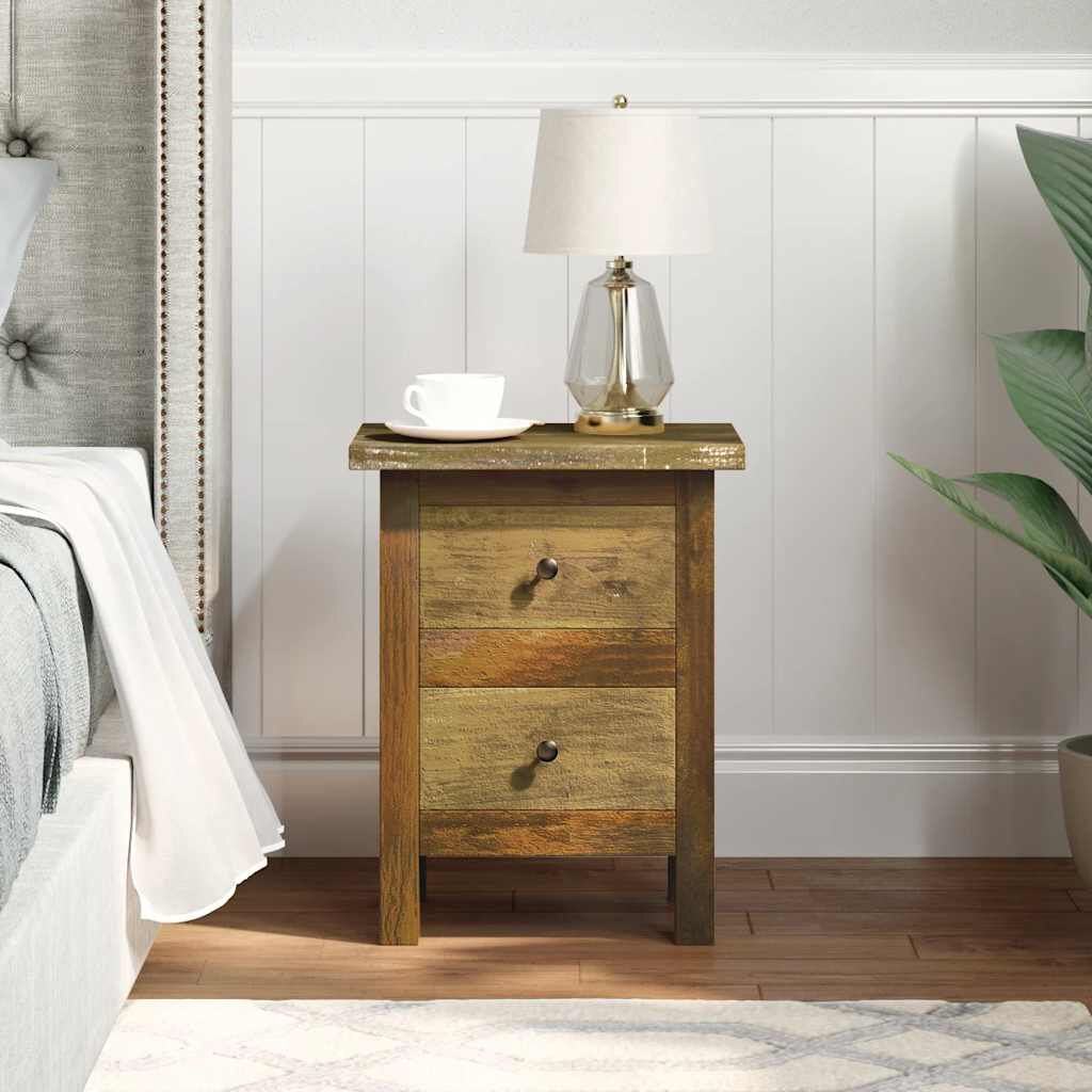 vidaXL Nightstand Solid Mahogany Wood 40x30x51 cm