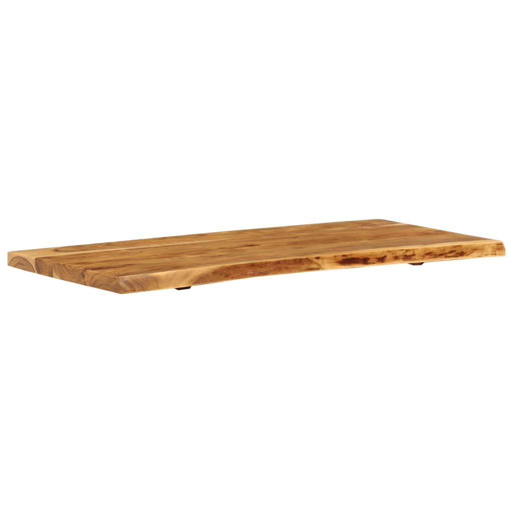 vidaXL Bathroom Vanity Top Solid Acacia Wood 114x52x3.8 cm