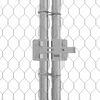 vidaXL Chicken Cage Silver 100x100x190 cm Galvanised Steel
