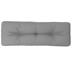 vidaXL Pallet Cushion Grey 120x40x12 cm Fabric