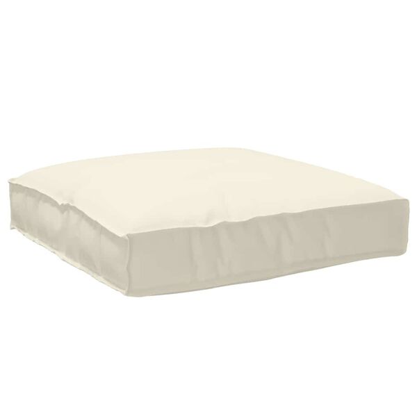 vidaXL Cushion Cream 80 x 80 x 12 cm Oxford Fabric