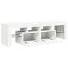vidaXL TV Cabinet with LED Lights White 140x36.5x40 cm