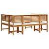 vidaXL Garden Bench Set 5 pcs Brown Solid acacia wood