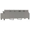 vidaXL 3-Seater Sofa Light Grey 210 cm Fabric