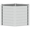 vidaXL Garden Raised Bed 129x77 cm Galvanized Steel Silver