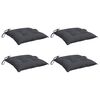 vidaXL Chair Cushions 4 pcs Anthracite 40x40x7 cm Oxford Fabric
